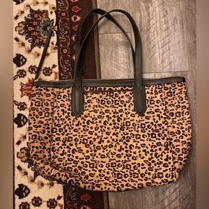 Fossil Animal Fur Print Tote